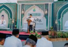 Suasana Khidmat Salat Iduladha Bersama Bupati Aep di Karangpawitan
